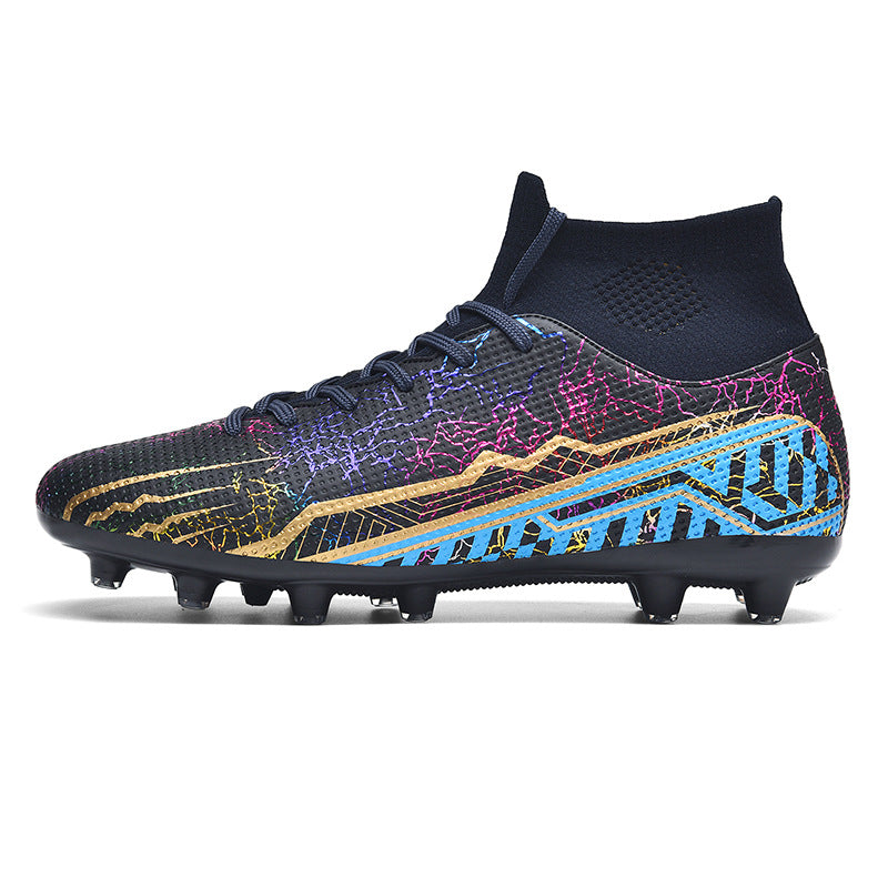 Youth High-Top Turf Soccer Cleats — Kids Spike Shoes