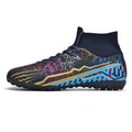 Youth High-Top Turf Soccer Cleats — Kids Spike Shoes